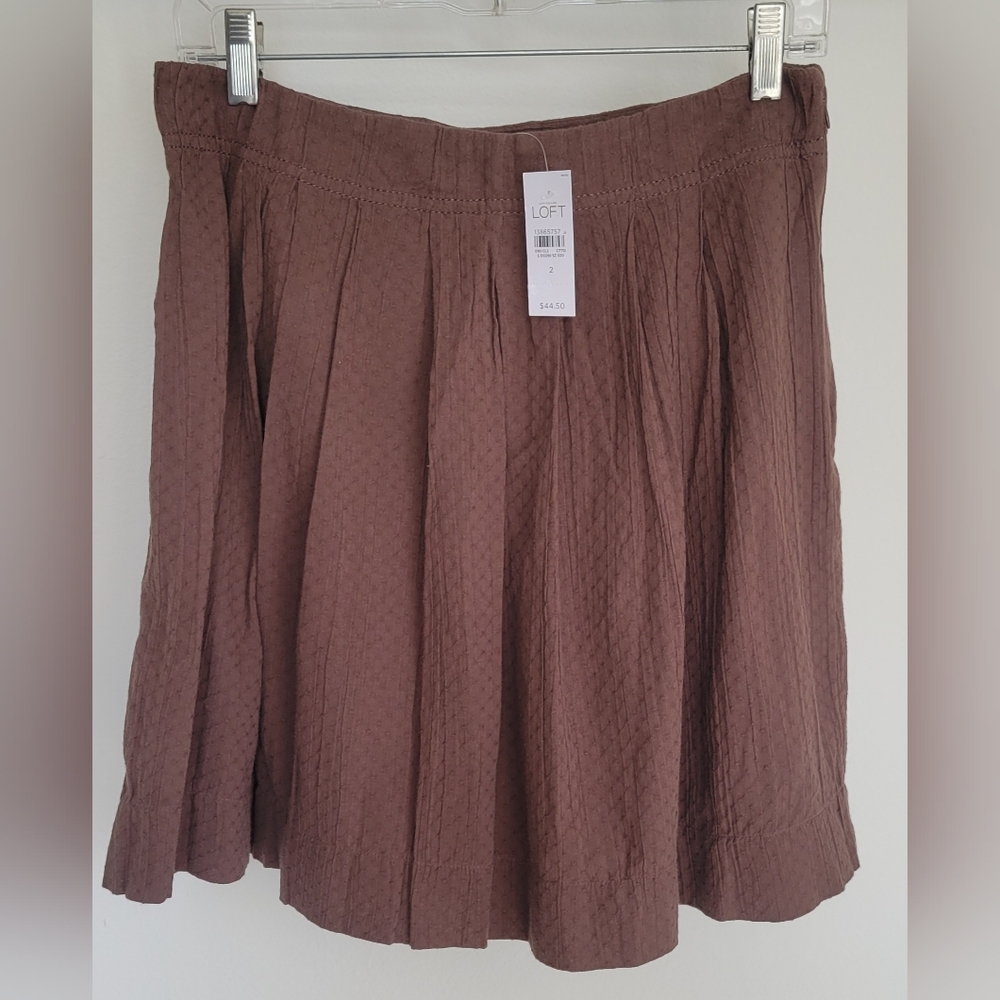 Women's Brown Skirt Ann Taylor LOFT Size 2
